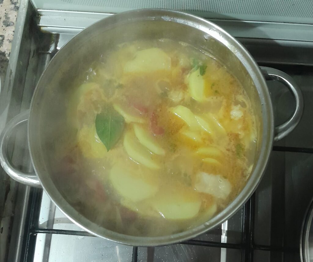 Receta Patatas Arroz Bacalao